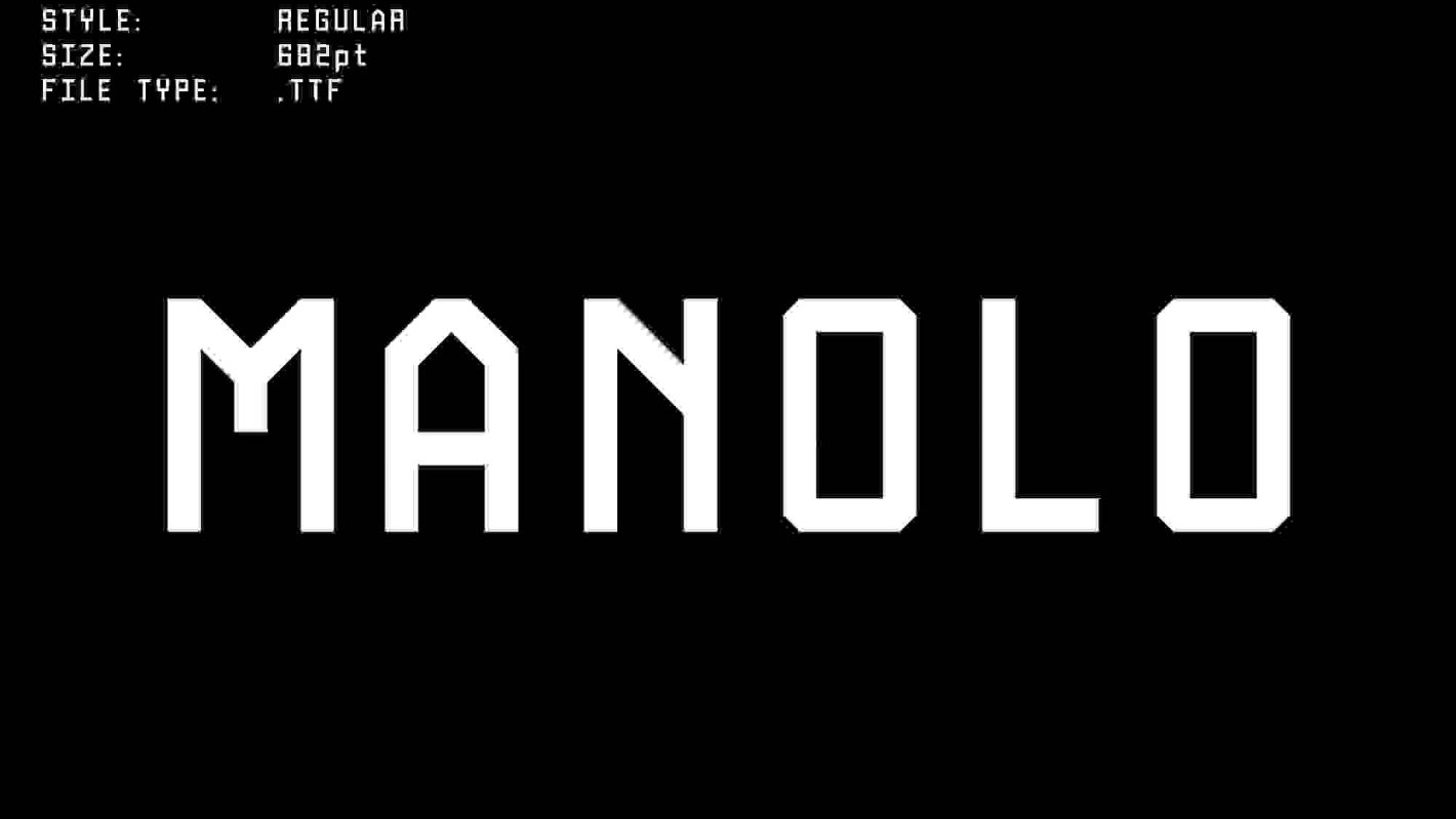 Manolo Mono font free download